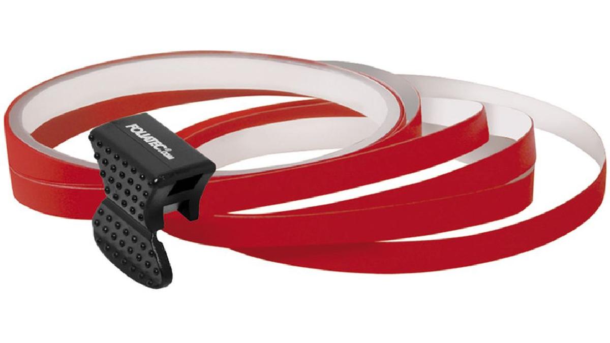 FOLIATEC+Jeu+de+4+liser%C3%A9s+pour+jante+alu+couleur+Rouge